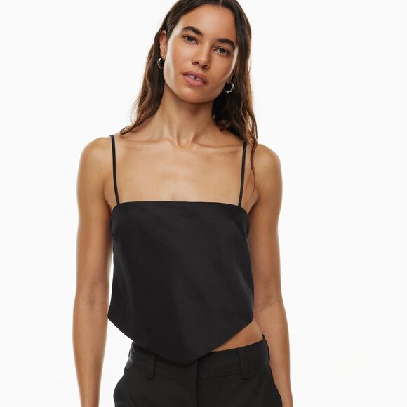 Aritzia Sunday Best Elektra Satin Camisole Black XS - Picture 1 of 5